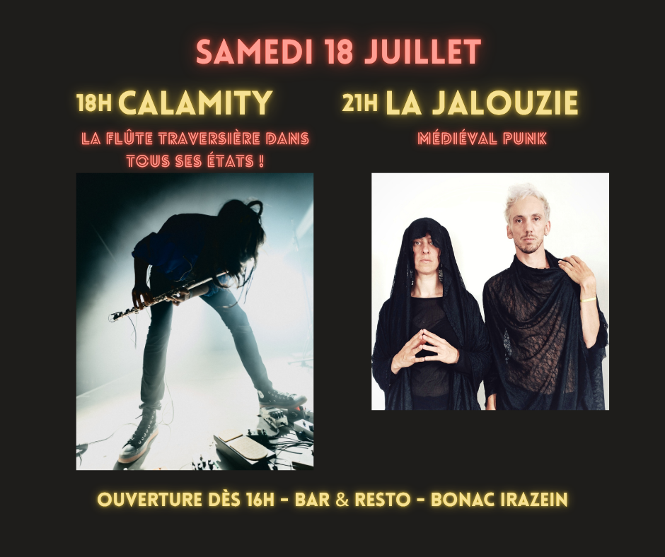 Concerts &nbsp;» Calamity&nbsp;» & «&nbsp;La Jalouzie&nbsp;»