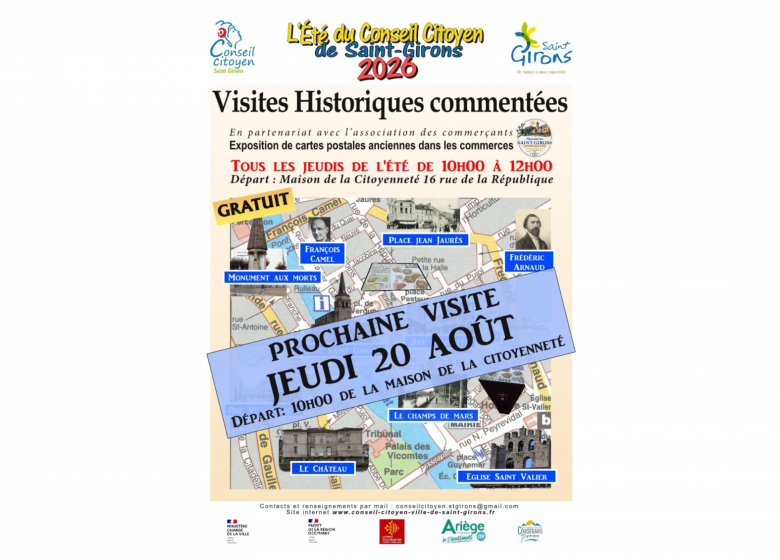 Visite Historique Commentée du Jeudi_Saint-Girons