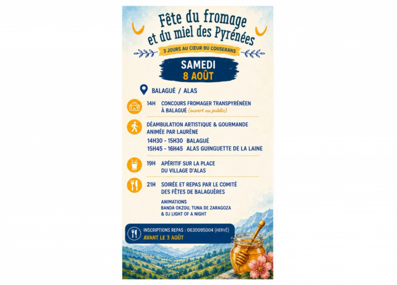 La Fête du Fromage et du Miel des Pyrénées_Castillon-en-Couserans