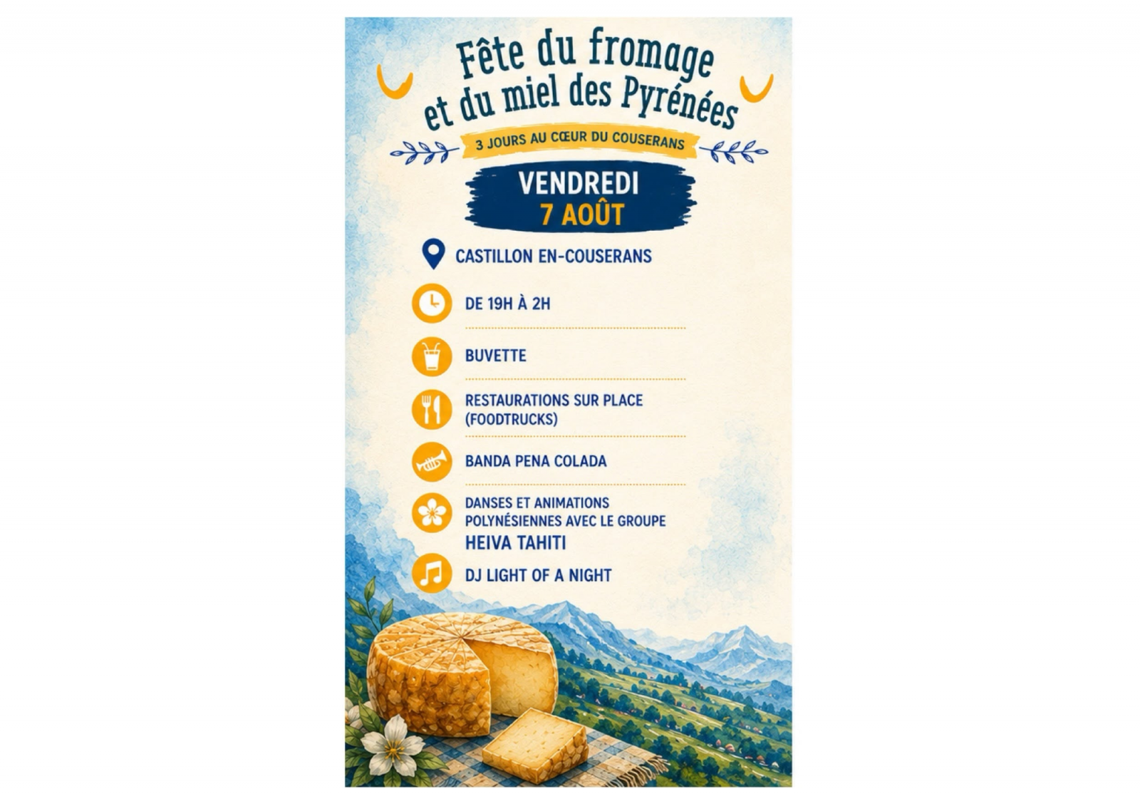 La Fête du Fromage et du Miel des Pyrénées