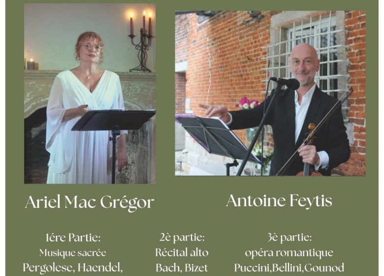 Concert le violon alto et le chant