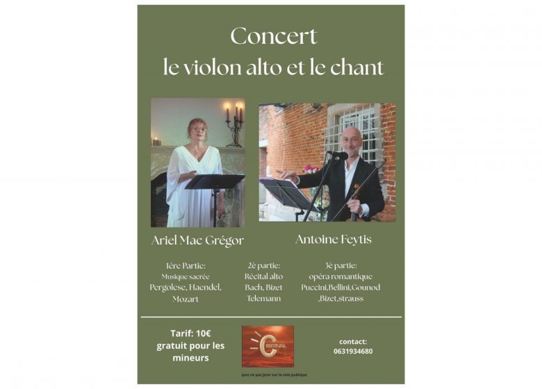 Concert « Le violon alto et Le chant »_Saint-Girons