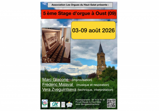 Stage d&rsquo;Orgue à Oust