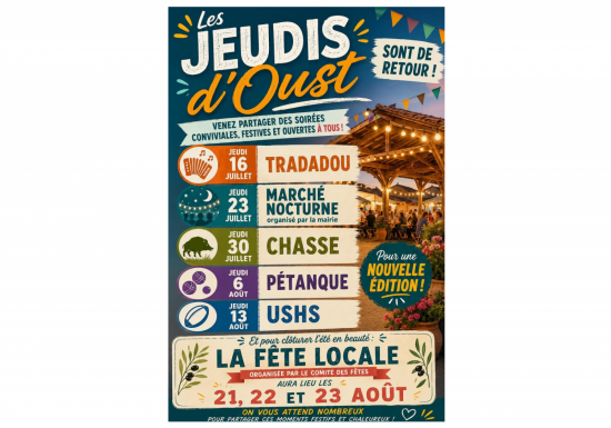Les jeudis d&rsquo;Oust