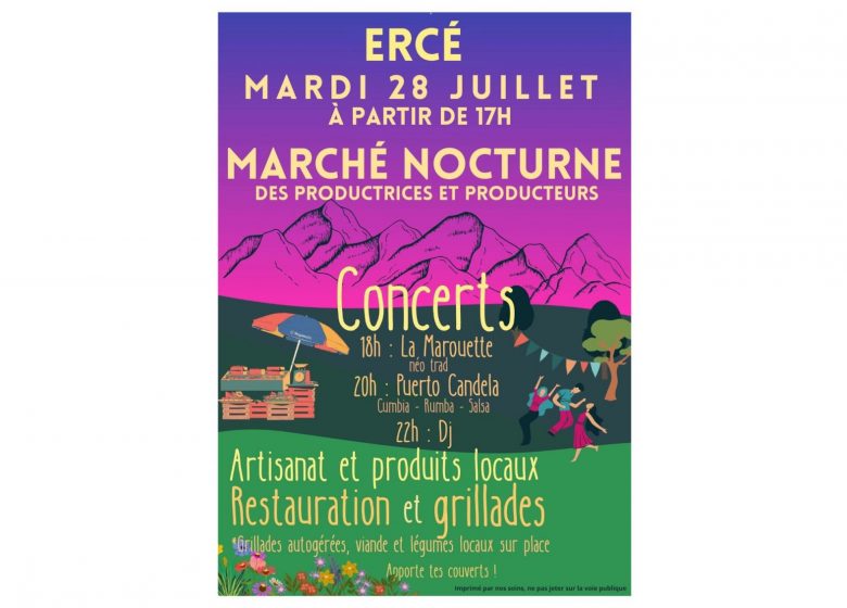 Marché nocturne des productrices et producteurs d&rsquo;Ercé_Ercé