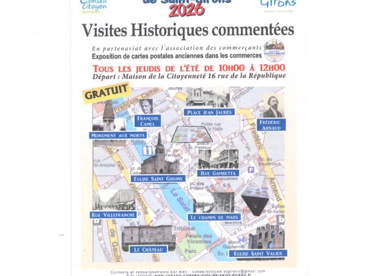 Visite Historique Commentée du Jeudi_Saint-Girons