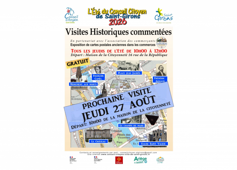 Visite Historique Commentée du Jeudi_Saint-Girons