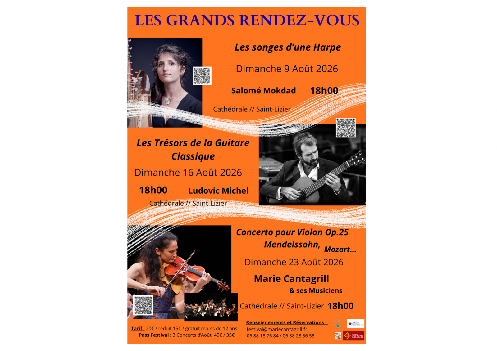 Festival Les Grands Rendez-Vous de Marie Cantagrill 2026