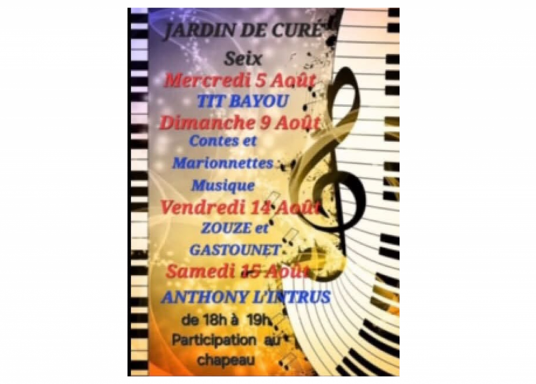 Zouze et Gastounet en concert au Jardin de Curé_Seix