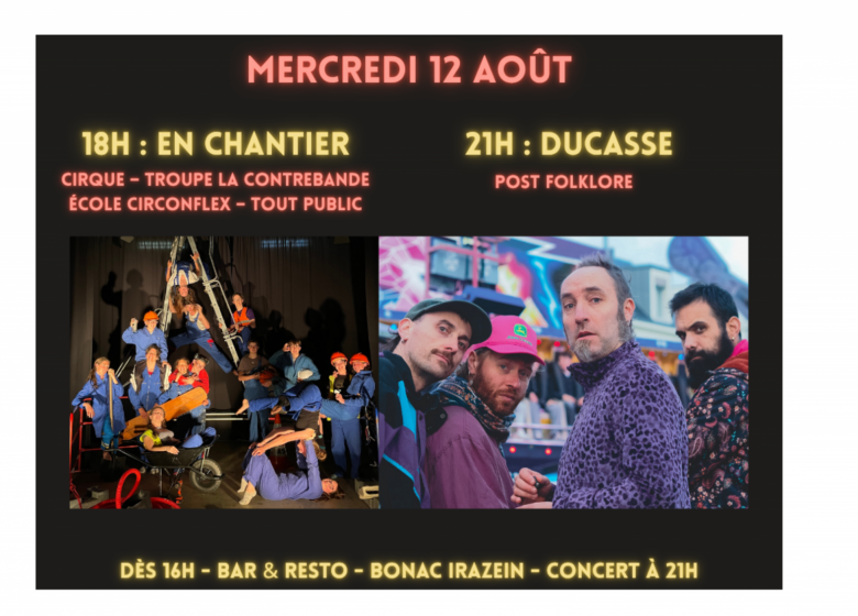 Soirée spectacle et concert_Bonac-Irazein