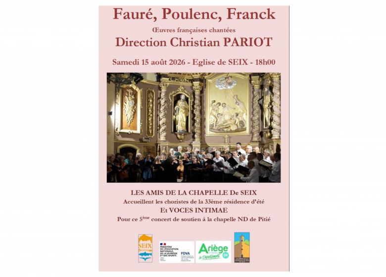 Concert de Soutien à la chapelle ND de Pitié de Seix_Seix