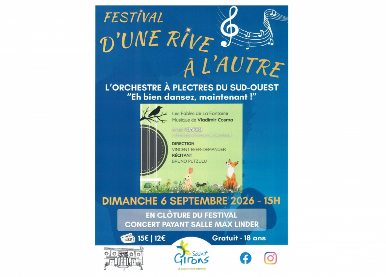 En clôture du Festival d&rsquo;Une Rive à l&rsquo;Autre 2026_Saint-Girons