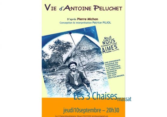 Lecture -Oratorio : « Vie d&rsquo;Antoine Peluchet »