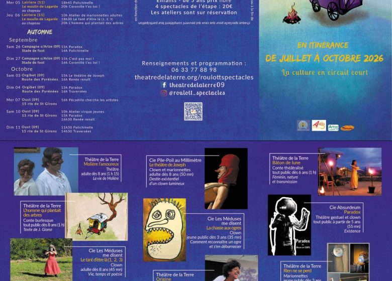 programme de la roulott&rsquo;spectacles