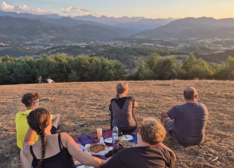 Rando-terroir coucher de soleil au Tuc de Montcalivert_Saint-Girons
