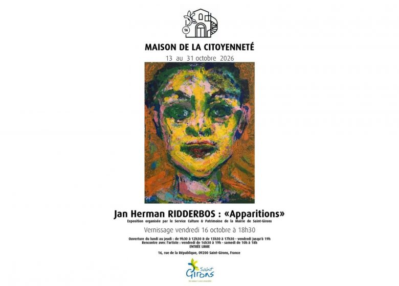 Exposition de l&rsquo;artiste Jan Herman RIDDERBOS à la Maison de la citoyenneté_Saint-Girons