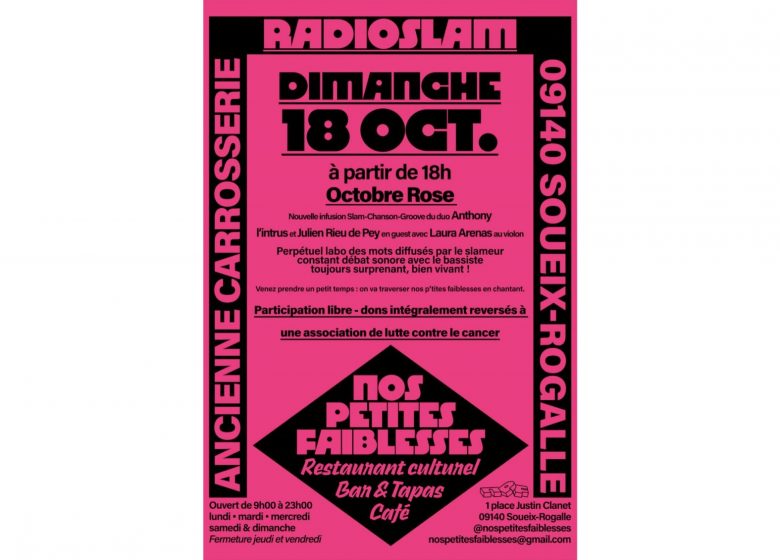 RadioslaM pour octobre rose chez Nos petites faiblesses_Soueix-Rogalle