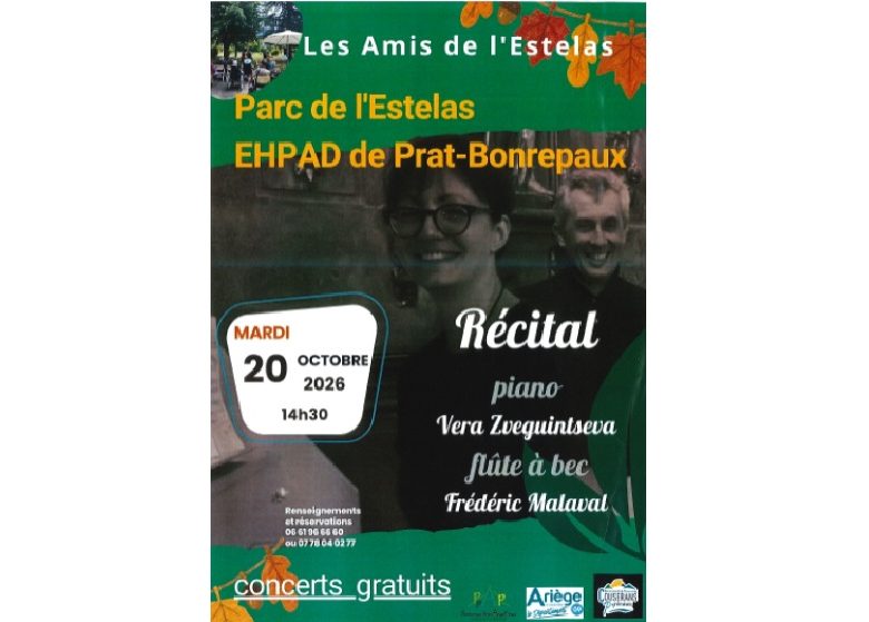 Récital au Parc de l&rsquo;Estelas_Prat-Bonrepaux