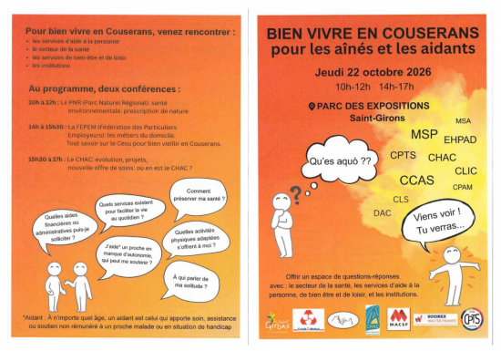 4ème édition : « Bien vivre en Couserans » pour les aînés et les aidants