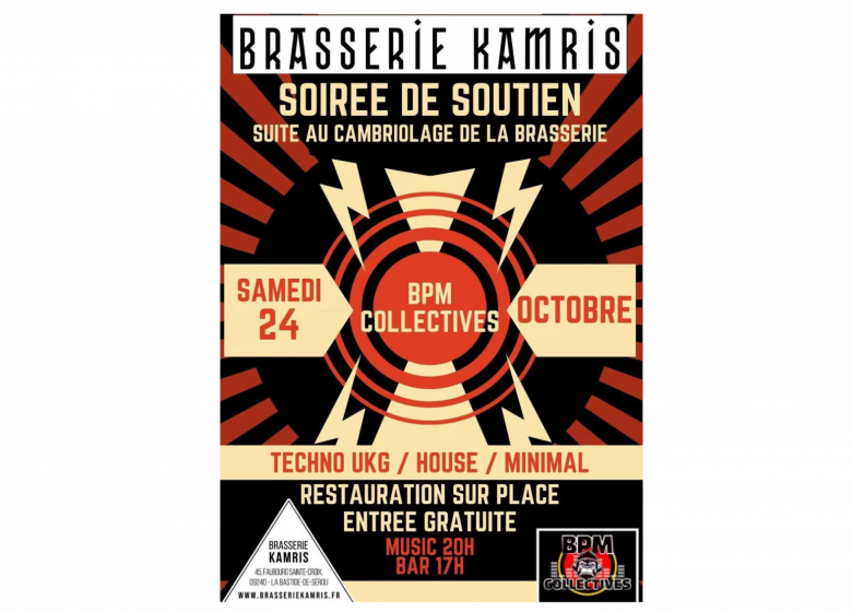 Techno UKG / House / Minimal à la brasserie Kamris_La Bastide-de-Sérou