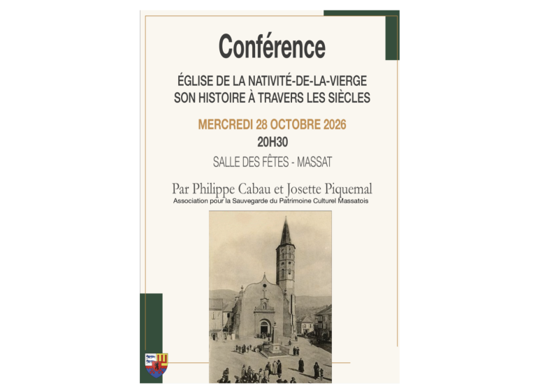 Conférence Église De-La-Nativité de Massat – Son histoire à travers les âges_Massat