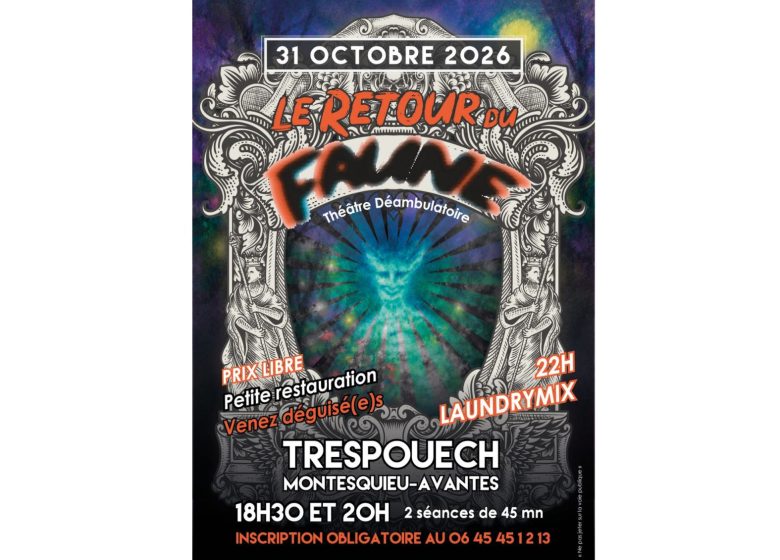 Théâtre Déambulatoire : Le retour du Faune_Montesquieu-Avantès